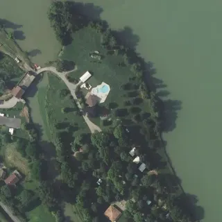 Aerial view of Le Moulin de Bidounet