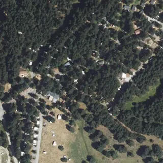 Aerial view of Le Lac
