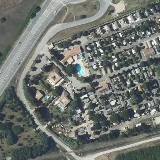 Luftbild von Bellevue en Camargue