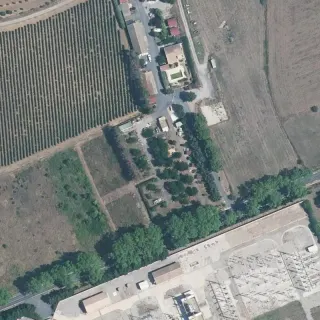 Luftbild von Les chalets et le Camping du Rec de Rieu