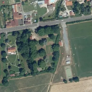 Aerial view of Camping La Galotte