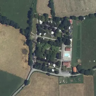Luftbild von Camping Es Pibous