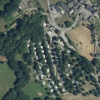Aerial view of Camping Le Ruisseau
