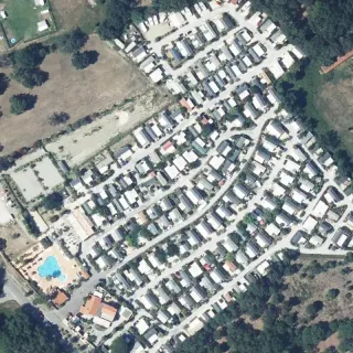 Luftbild von Camping Clos du Thym