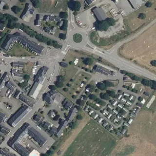 Luftbild von Camping Artiguette Saint-Jacques