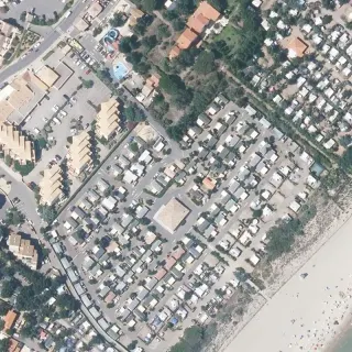 Vue aérienne de Dunes et Soleil