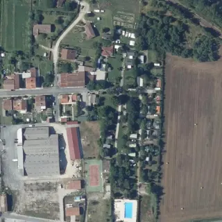 Luftbild von Le Pessac