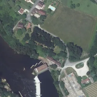 Luftbild von Camping de la Source
