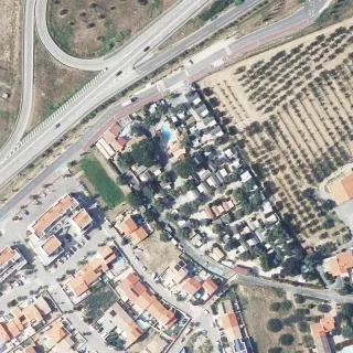 Aerial view of Les Oliviers