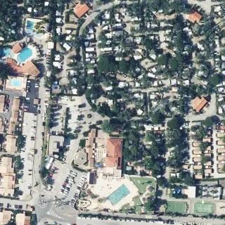 Vue aérienne de Camping de la Plage