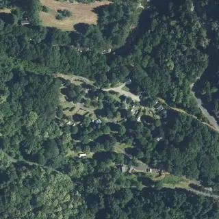 Vue aérienne de La Pensière