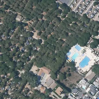 Aerial view of Camping Le Bellevue