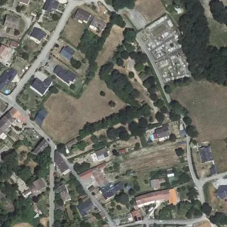 Vue aérienne de Camping à la ferme de Verdun