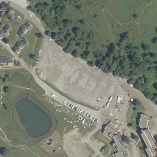 Luftbild von Resort Val Louron Aire de Camping-car