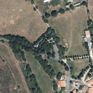 Vue aérienne de Camping municipal