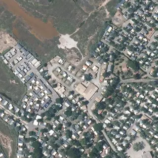 Aerial view of Camping Le Lorrain