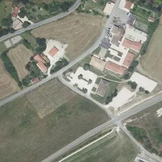 Aerial view of Aire de Labastide Marnhac