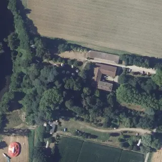 Vue aérienne de Camping Le Canteraines