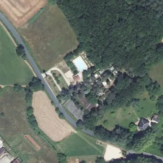 Vue aérienne de Camping 46 Rainettes