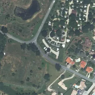 Aerial view of CampingCarNight des Pommiers