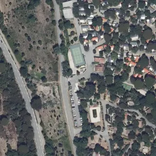 Aerial view of Parc Saint-James-Montana