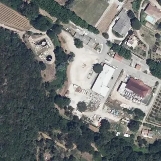 Luftbild von Parking Notre-Dame Collobrières