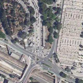 Aerial view of Parc des Lices Soth, Toulon