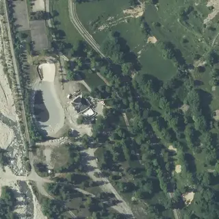 Flygbild över Camping municipal de Réallon