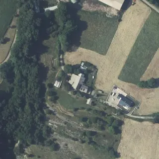 Luftbild von Les Blanchons