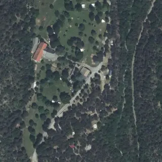 Luftbild von Camping Mon Repos