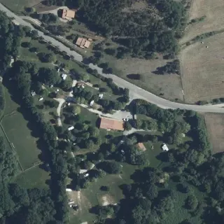 Vista aerea di Camper service