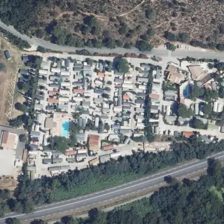 Aerial view of Camping Parc Valrose