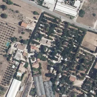 Aerial view of Camping Les Loubes