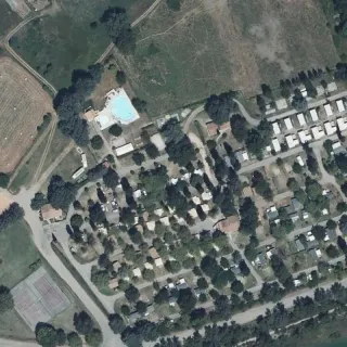 Vue aérienne de Les Prés du Verdon