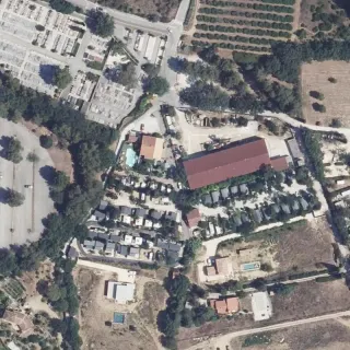 Luftbild von Camping Lou Pantai