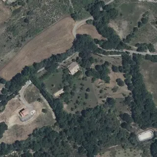 Vue aérienne de Camping de Fontliesse
