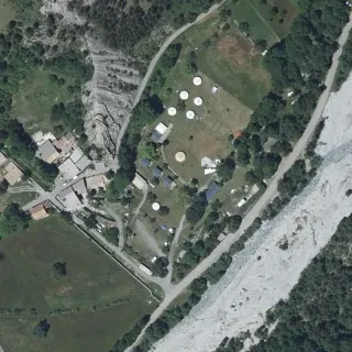 Aerial view of Le Mandala
