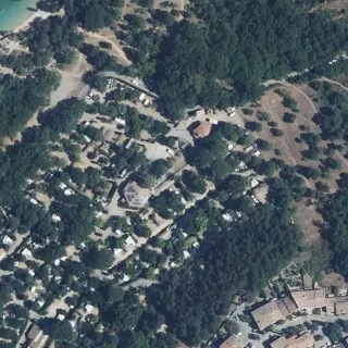Aerial view of Camping Les Pins