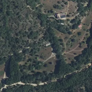 Luftbild von Les Matherons