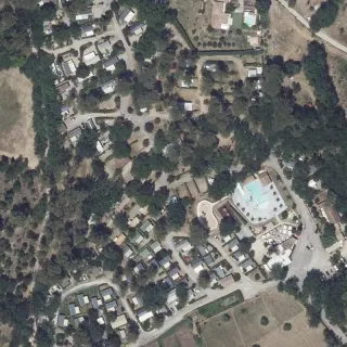 Aerial view of Domaine Villa Verde