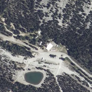 Aerial view of Camping de l'Izoard