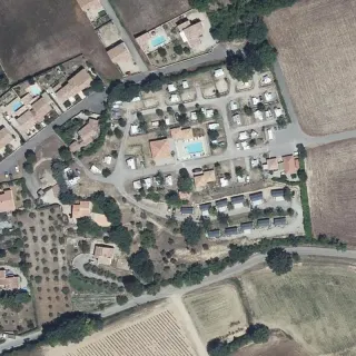 Vue aérienne de Camping Les Lavandes
