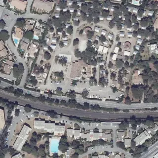 Aerial view of Camping Santa-Lucia