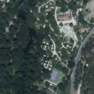 Vue aérienne de Camping La Coutelière