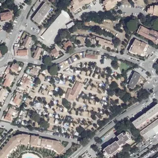 Aerial view of La Pinède