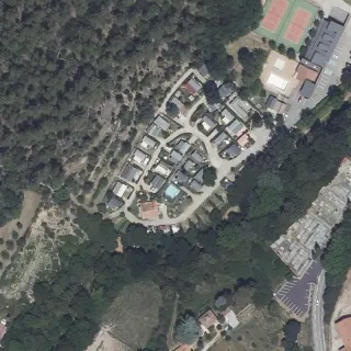 Vue aérienne de Camping La Verdiere