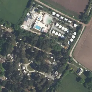 Aerial view of Camping Parc Sainte-Brigitte