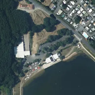 Aerial view of Service station