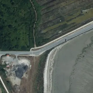 Luftbild von Passage du Gois