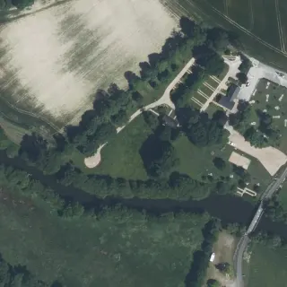 Vue aérienne de Camping de la Rivière